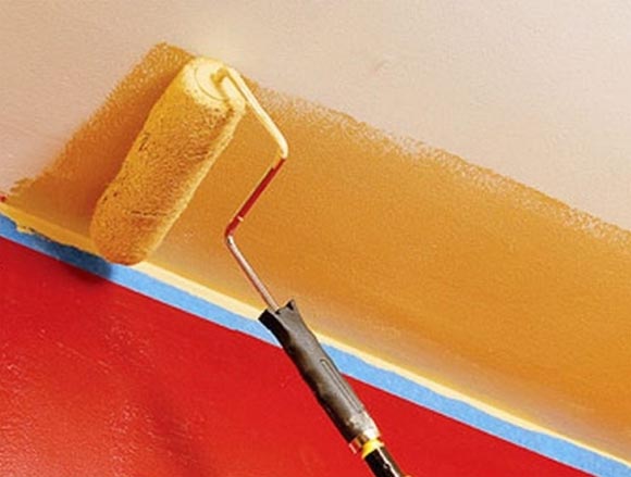 Чем и как покрасить потолочную плитку