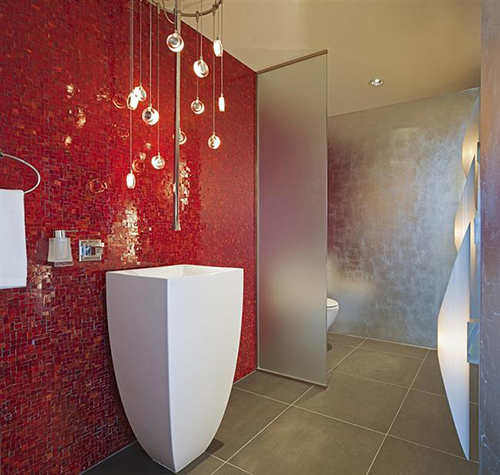 Brilliant-blend-of-silver-and-red-in-the-contemporary-bathroom-Custom