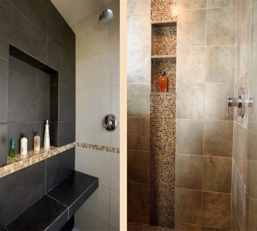 1(c). Niches Shower niche, Tile shower niche, Niche modern