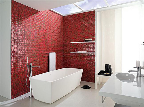 Glossy-red-tiles-for-the-contemporary-bathroom-Custom